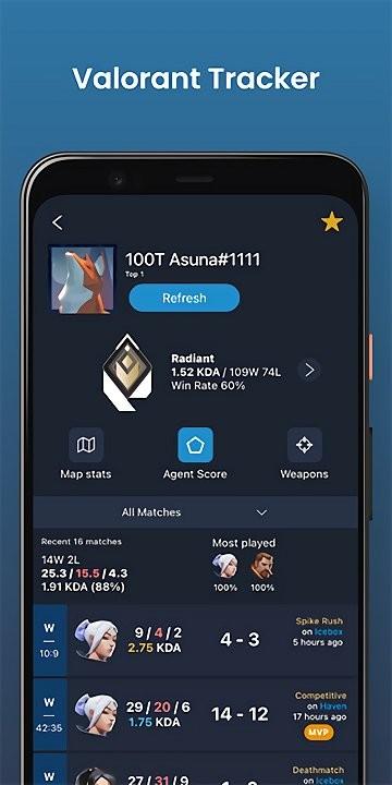 瓦罗兰特战绩查询app(Valking.gg)下载,游戏助手app,valkinggg